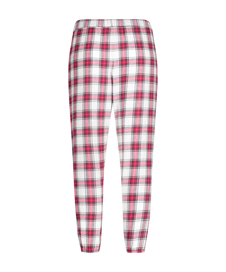 Petite Pyjamabroek Twill Check, Rood