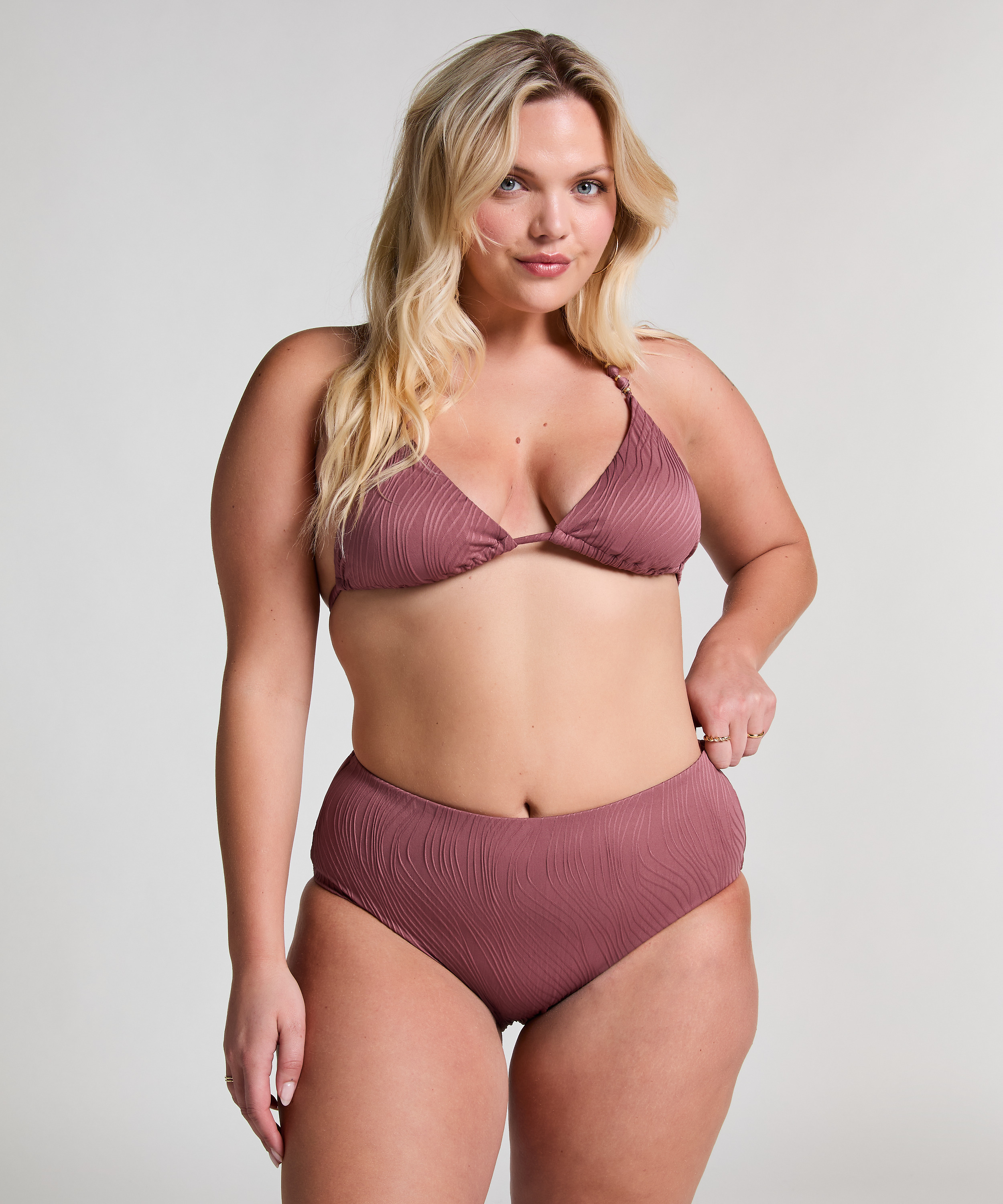 Rio Bikinibroekje met Hoge Taille, Paars, main