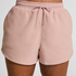 Sportieve fleece short, Roze