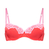 Soutien-gorge à armatures préformé Lace & Shine, Rouge