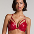 Voorgevormde push-up beugel bh Faye, Rood