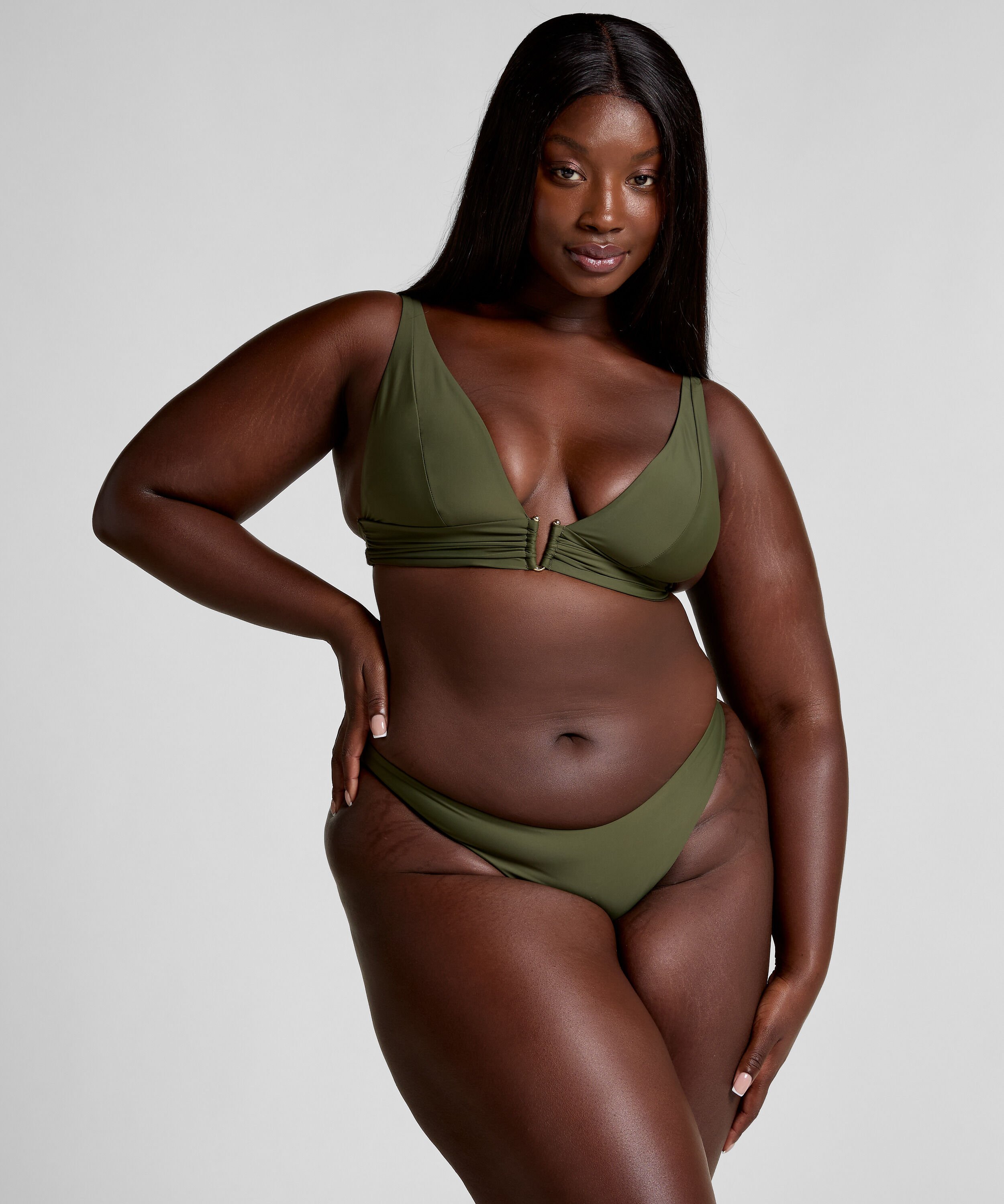 Slip de Bikini &Eacute;chancr&eacute;s Luna, Vert