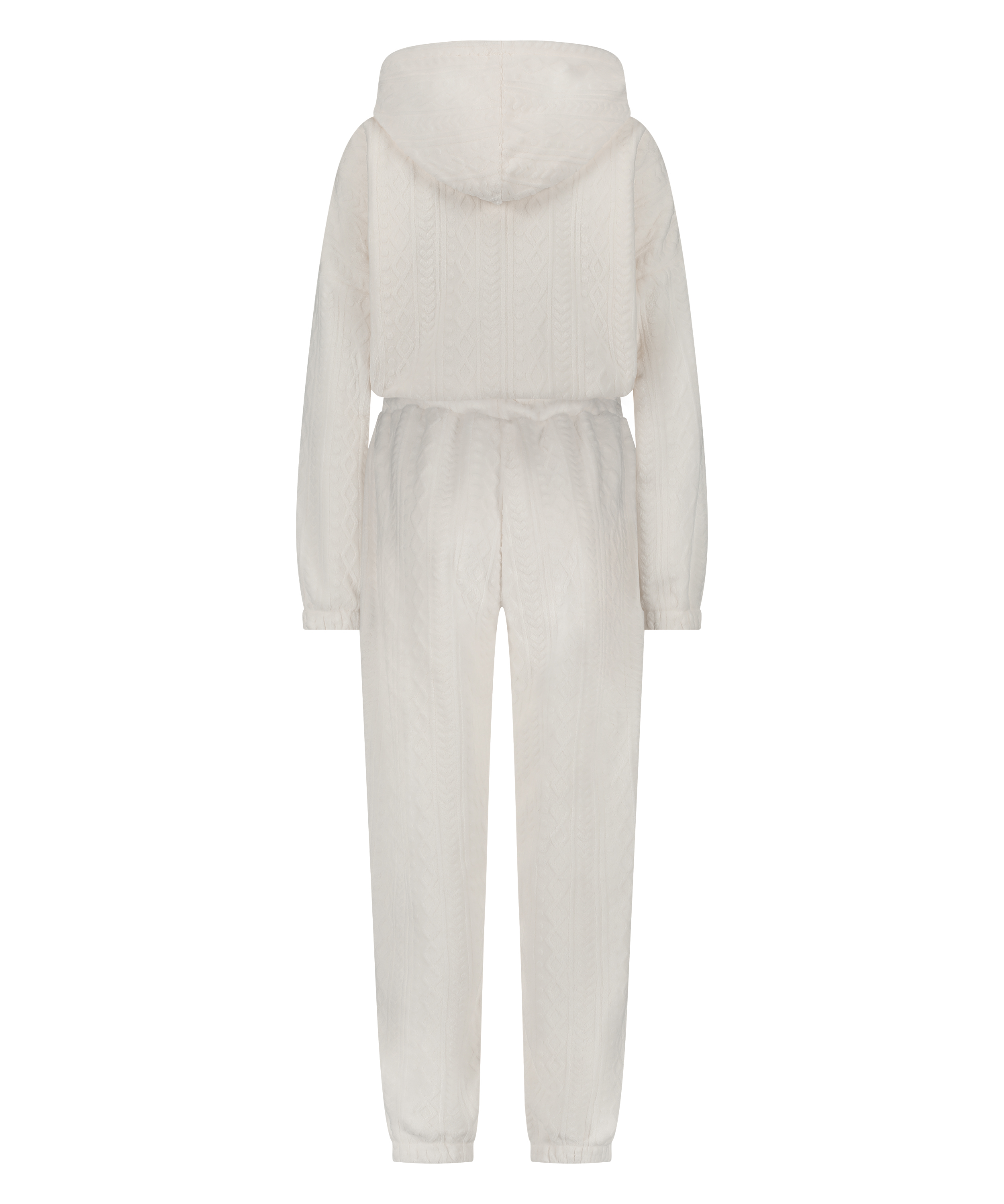 Onesie Fleece, Wit, main