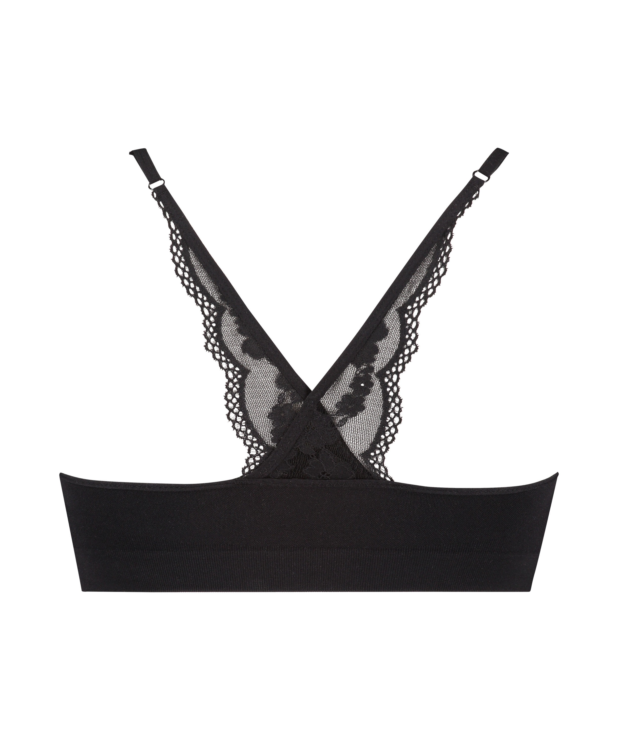 Brassière sans coutures Marine, Noir, main