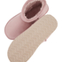 Pantoufles Fake Suede, Rose