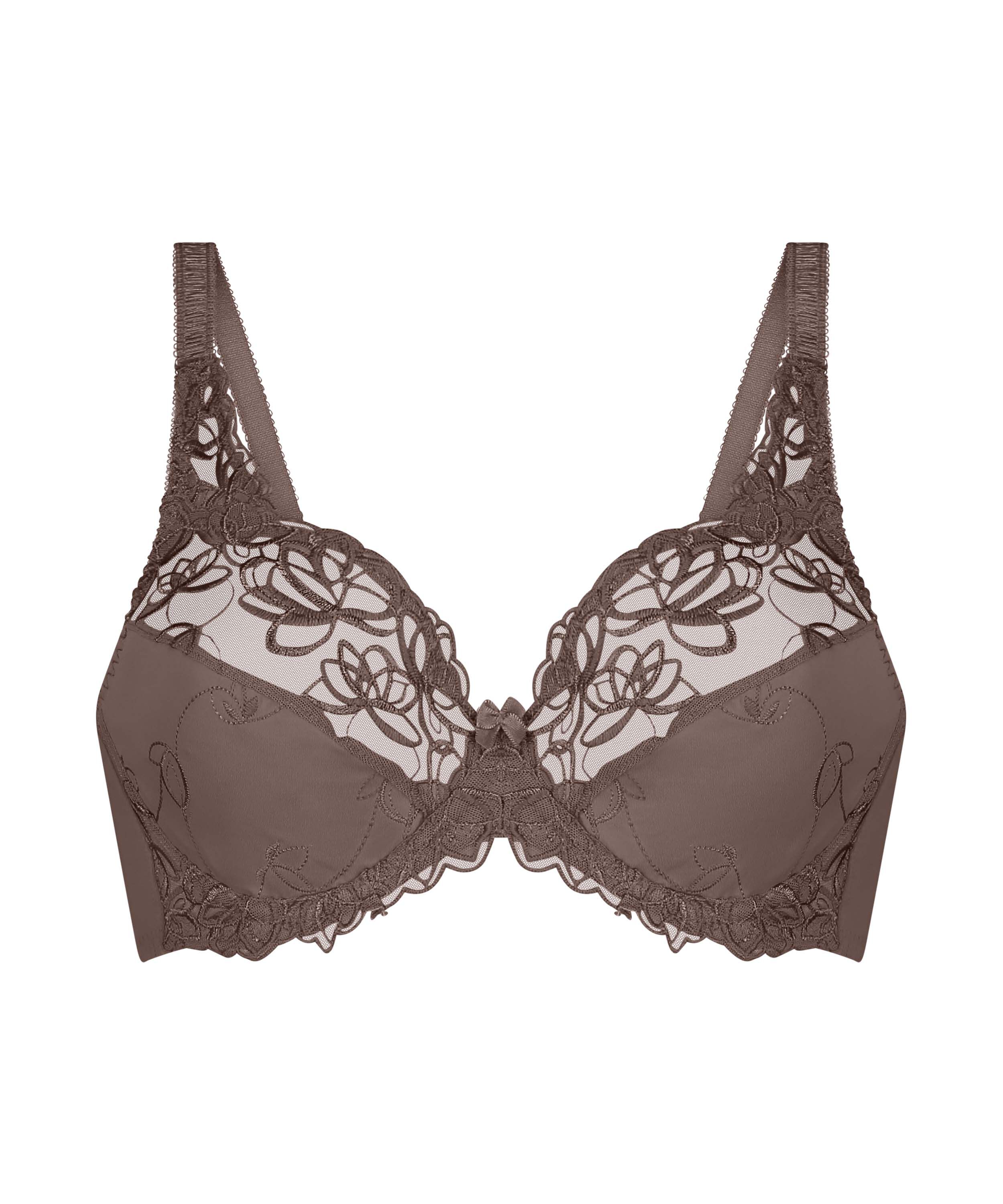 Soutien-gorge &agrave; armatures non-pr&eacute;form&eacute; Diva, Brun