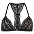 Voorgevormde triangle bralette Rose, Zwart