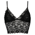 Bralette longline Fancy, Zwart