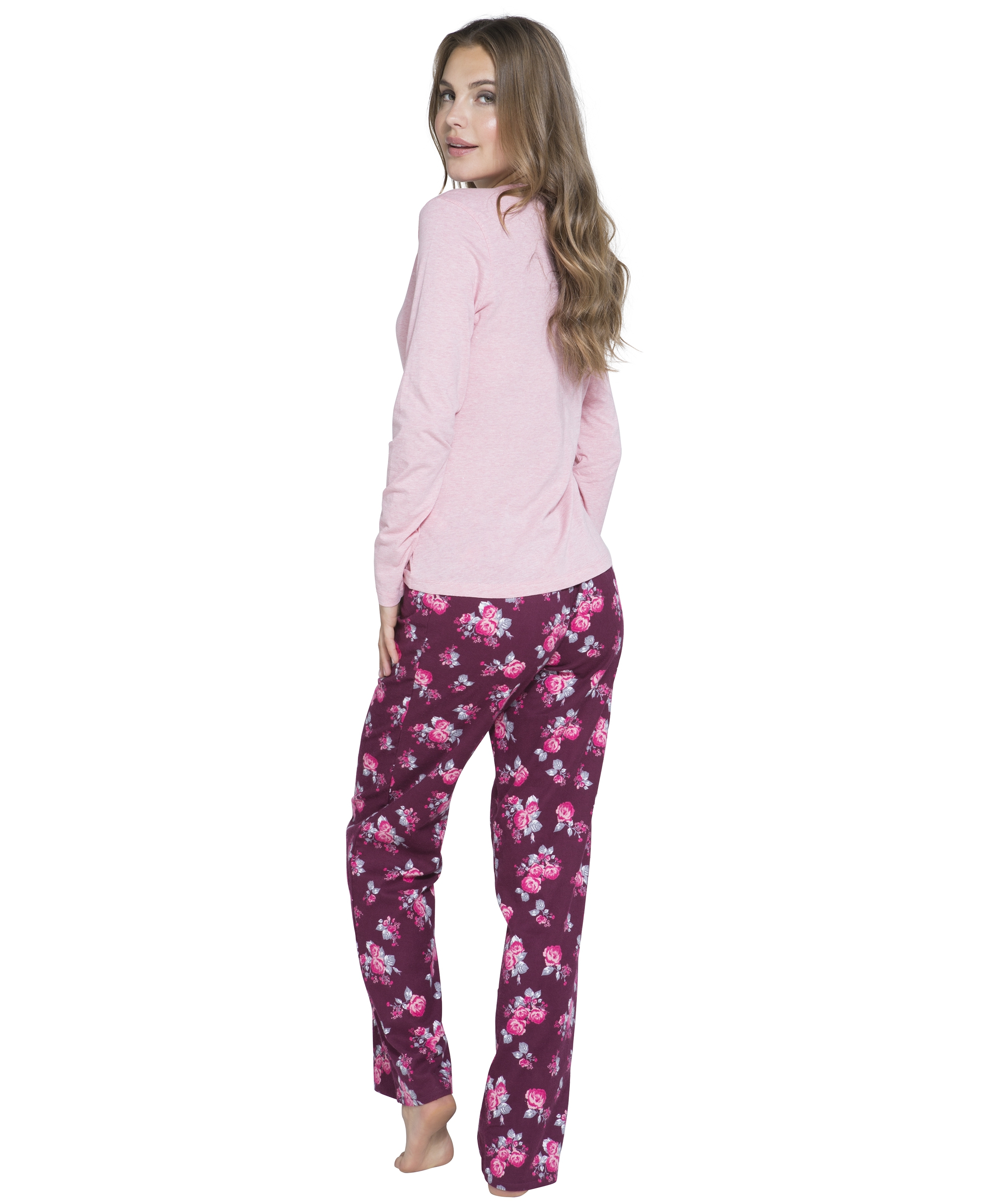Shyla Pants Flower, Pourpre, main