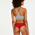 Slip brésilien Bruna, Rouge