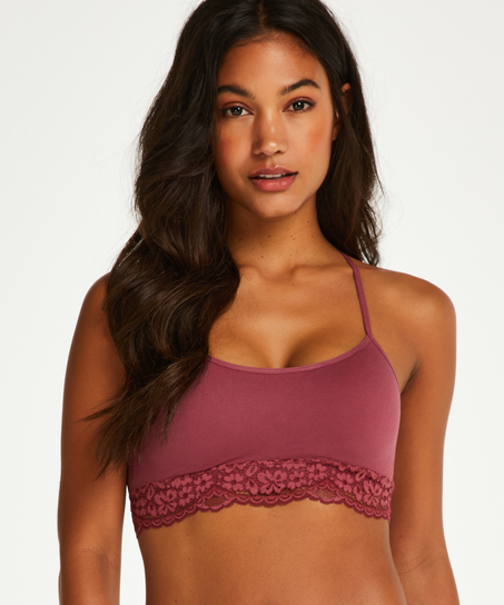Seamless bralette Marine, Rood