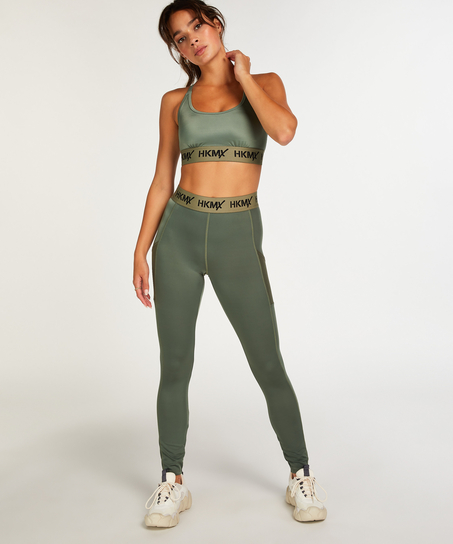 HKMX Regular waisted sport legging, Groen