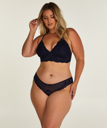 Slip br&eacute;silien Indi, Bleu