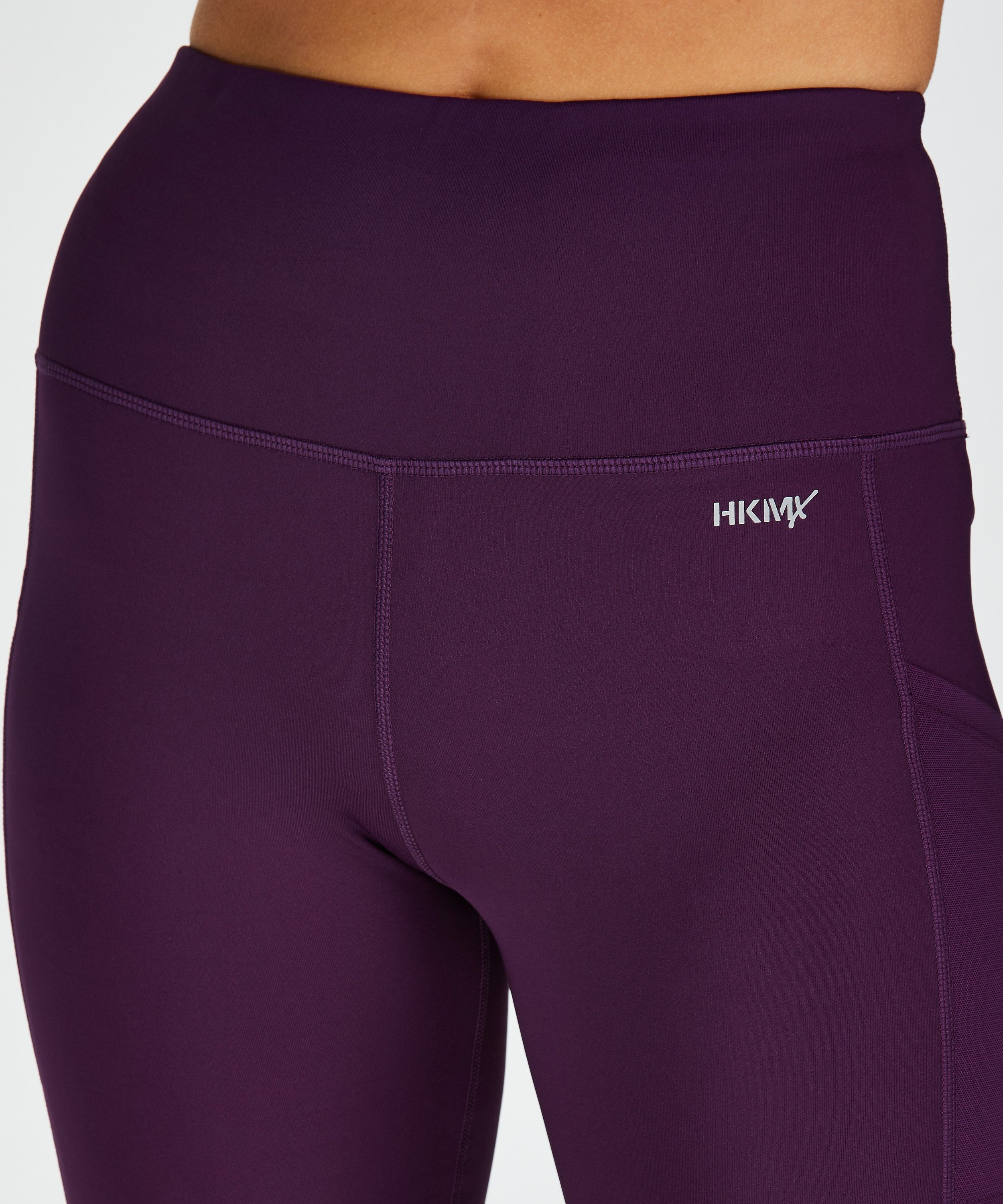 Short cycliste taille haute HKMX, Pourpre, main