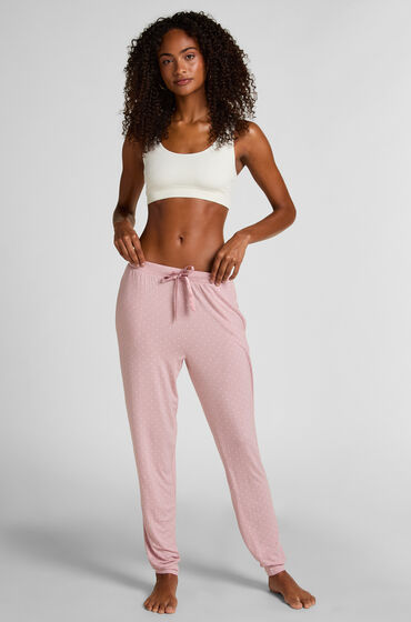 Hunkemöller Pyjamabroek Jersey Roze