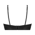 Niet-voorgevormde longline beugel bh Luna, Zwart