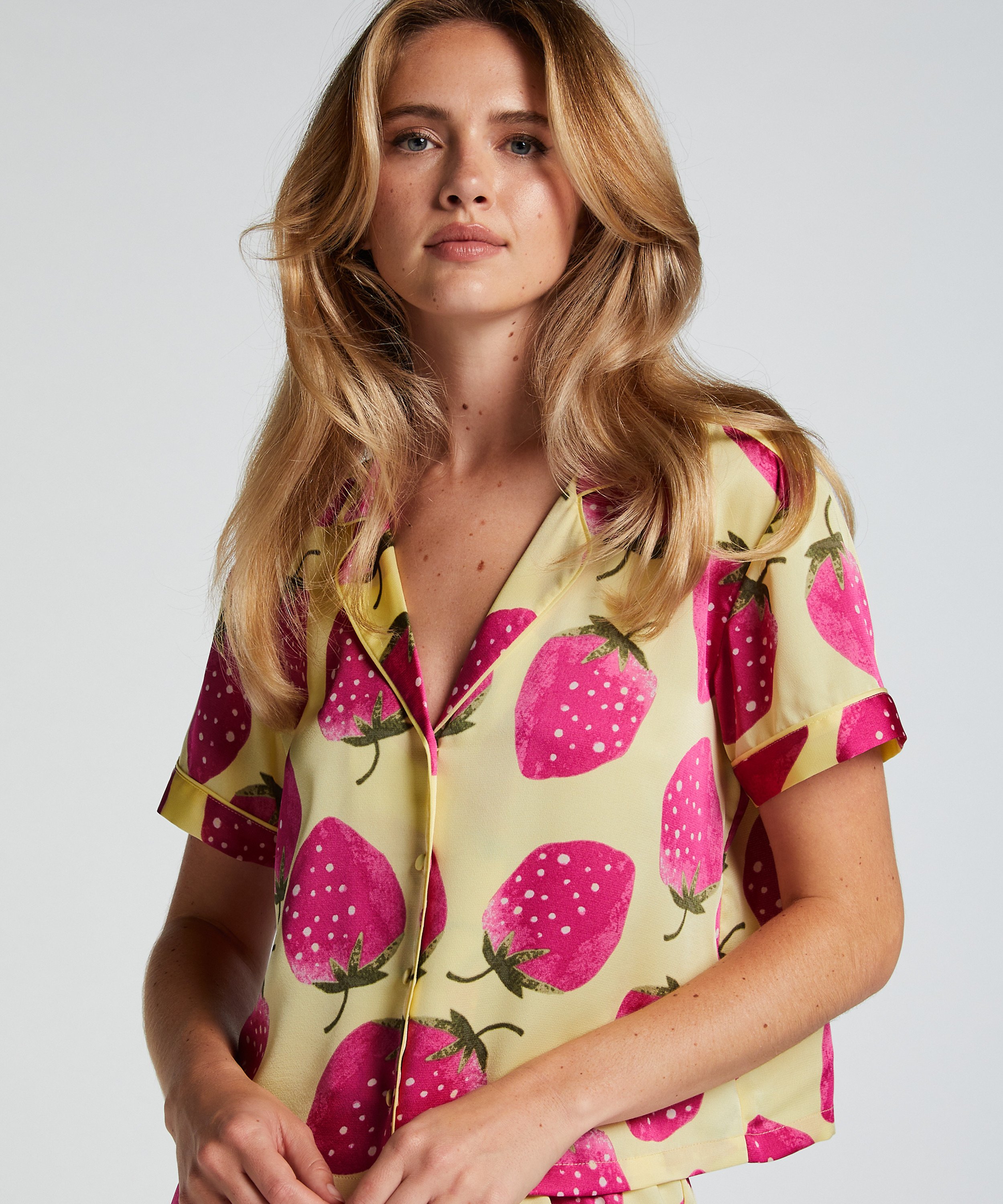 Jacket Satin, Geel, main