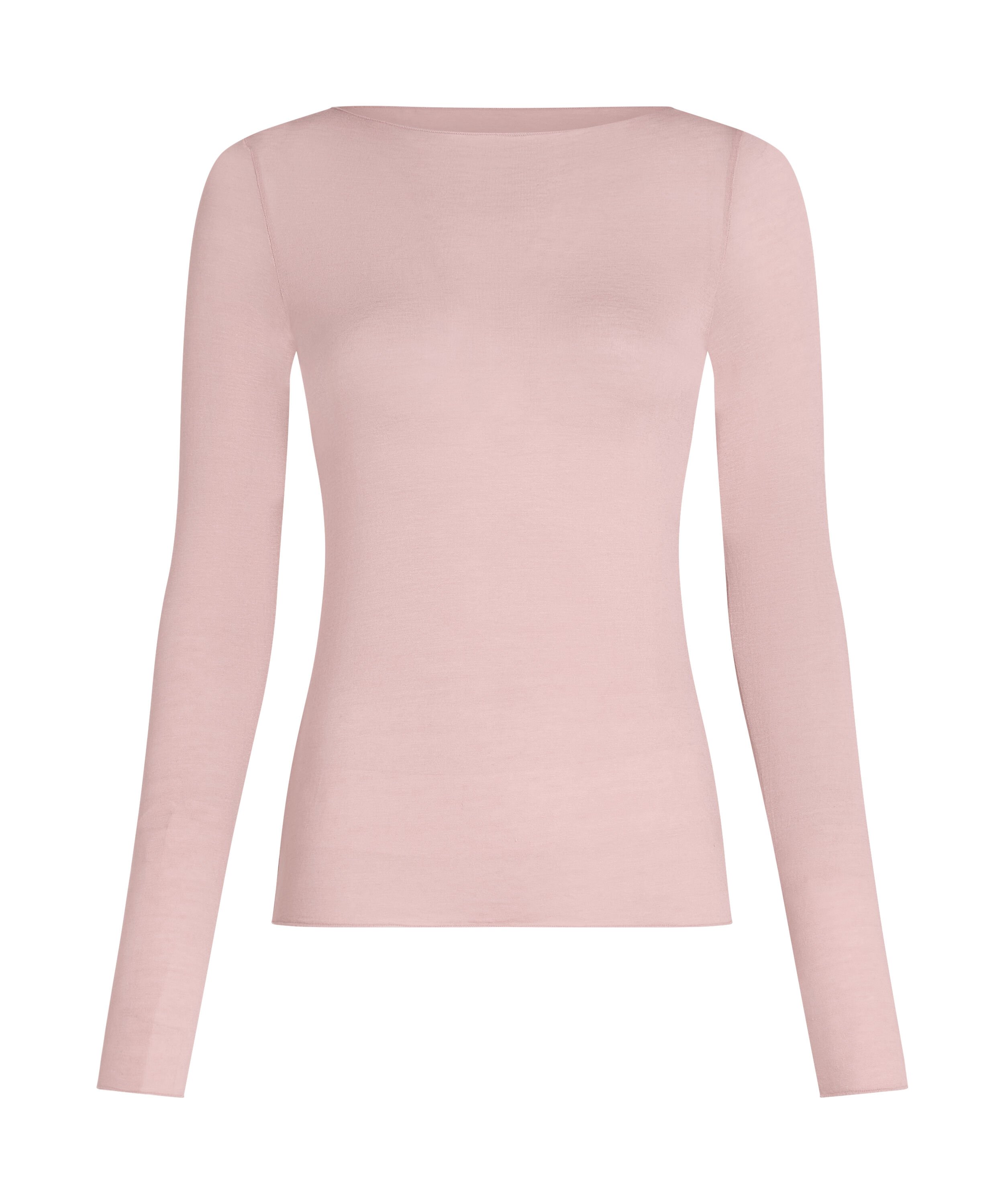 super soft Boothals shirt met Cashmere, Roze