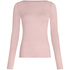 super soft Boothals shirt met Cashmere, Roze