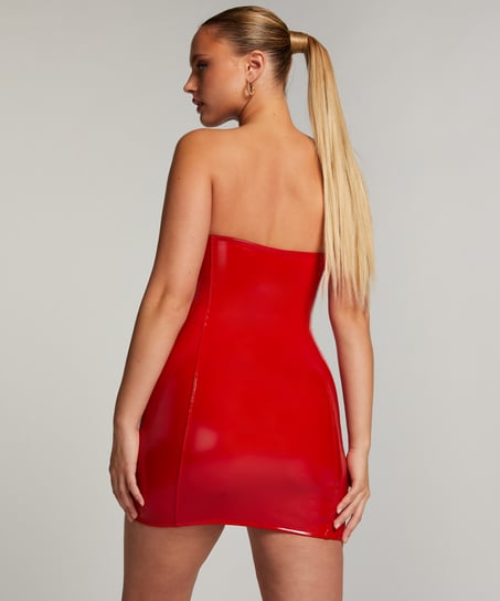 Slipdress met beugel, Rood