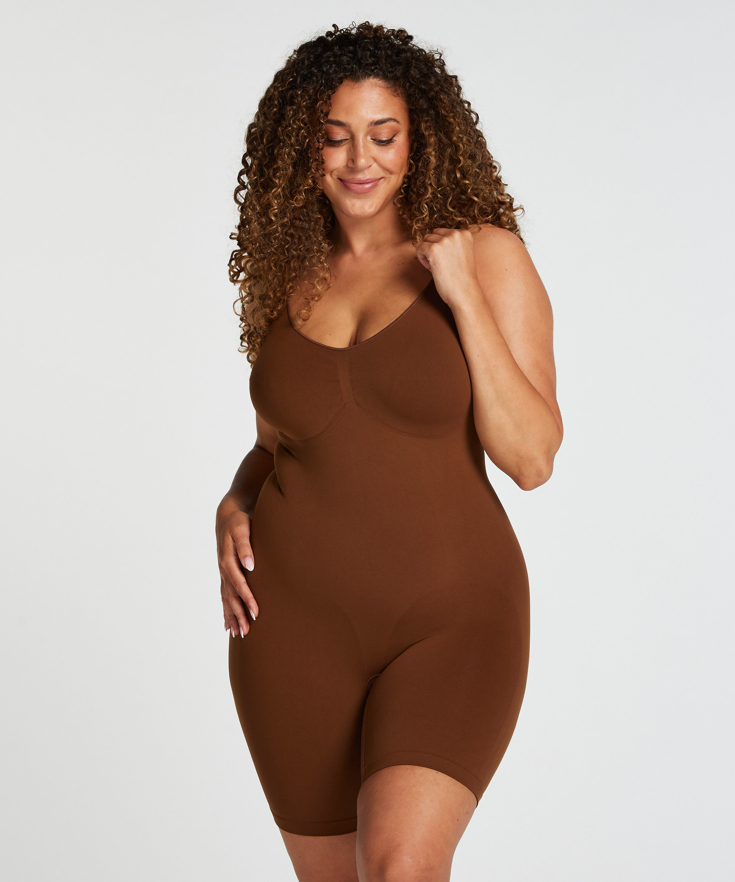 Body Slimmer sans couture mise en forme pour les cuisses, Rouge