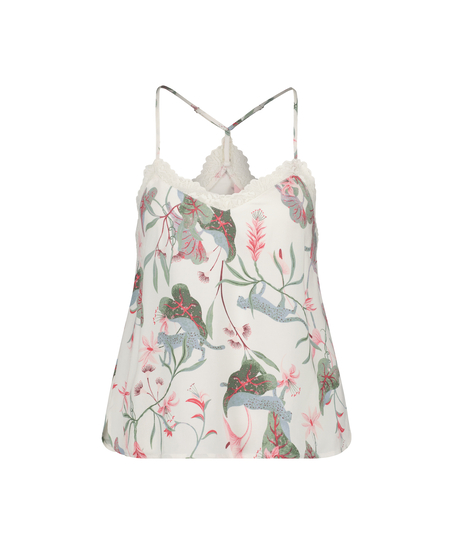 Cami top Woven Lace, Wit