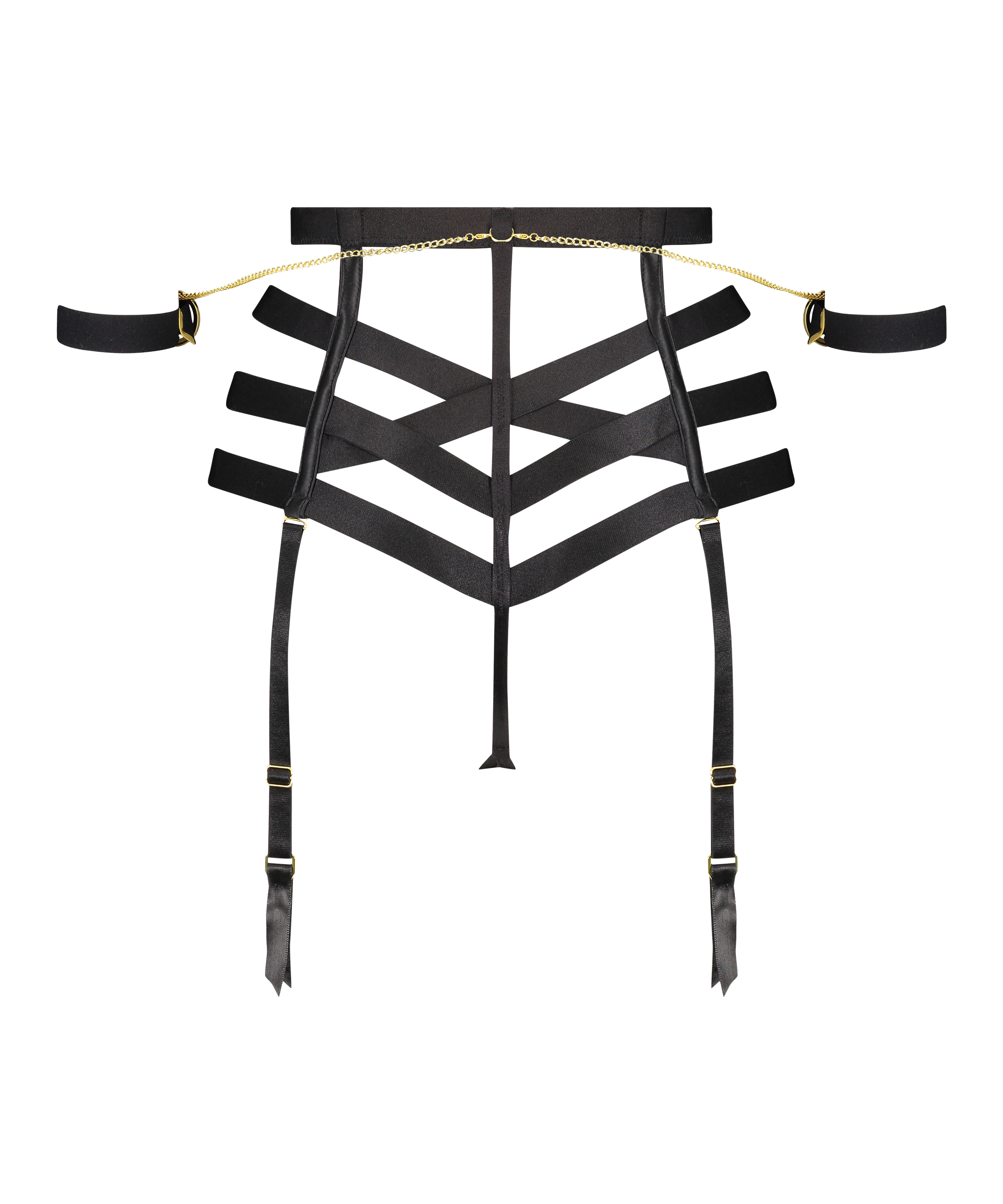 String taille haute Ivy, Noir, main