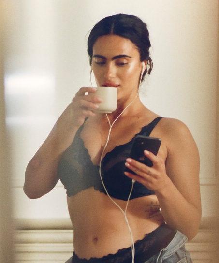 Soutien-gorge &agrave; armatures non-pr&eacute;form&eacute; Diva, Bleu