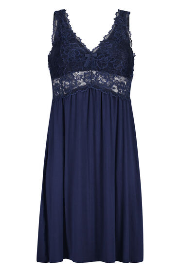 Hunkemöller Slipdress Nora Lace Blauw, foto 3