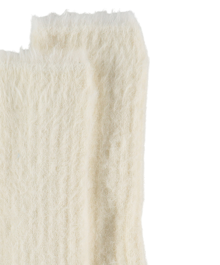 Chaussettes duveteuses Vera, Beige