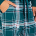 Petite Pyjamabroek Twill Check, Blauw
