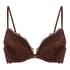 Soutien-gorge &agrave; armatures pr&eacute;form&eacute; push-up Marine, Brun