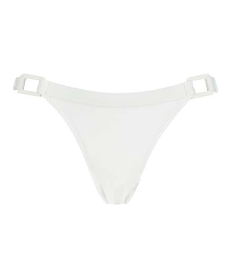 Bas de bikini coquin Rib Lana, Blanc