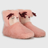 Pantoffels rendier Luna, Roze