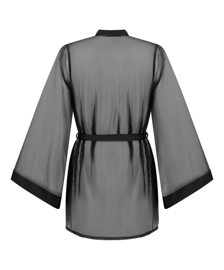 Kimono Maxime Tulle, Zwart