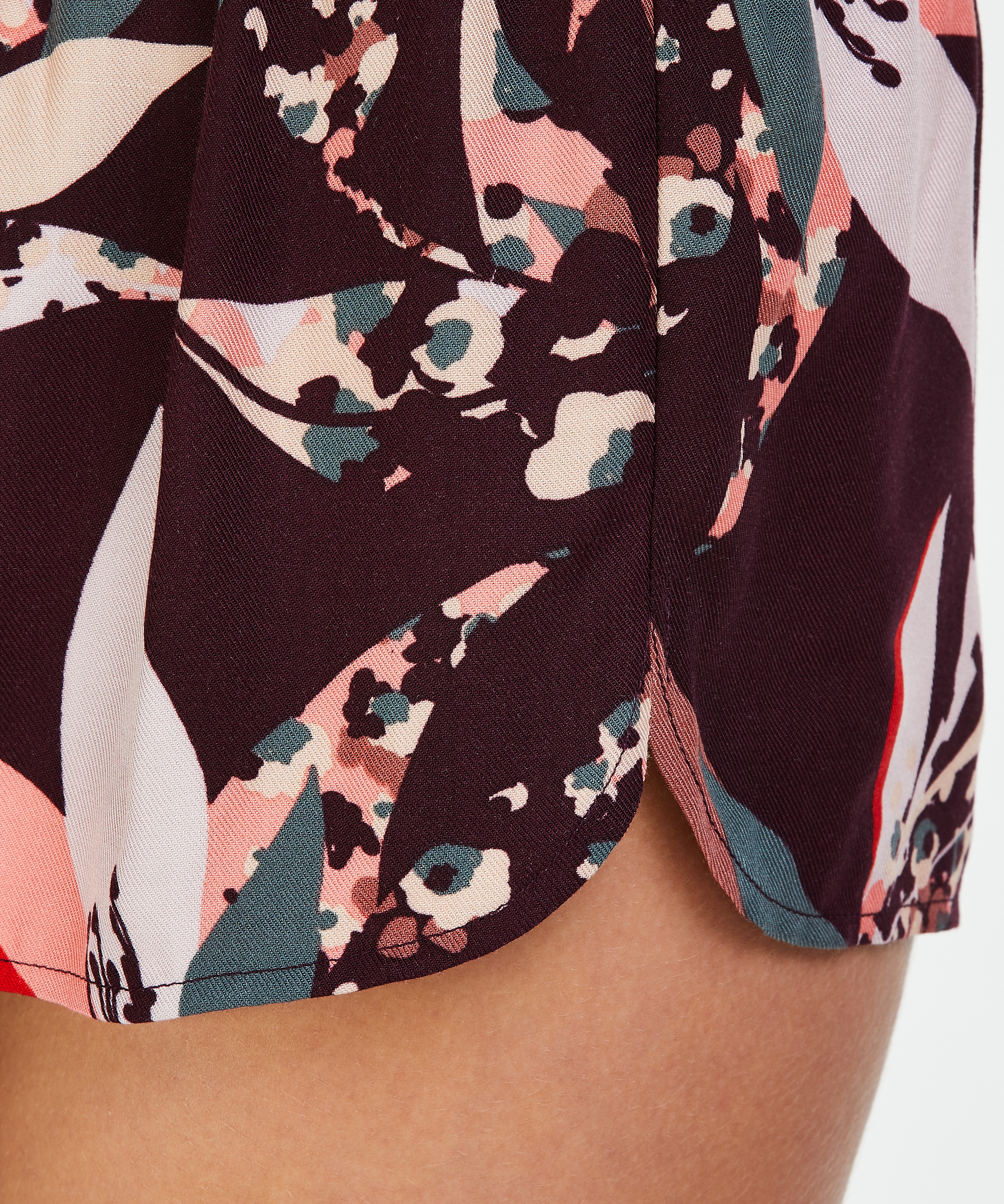 Pyjama shorts, Rood, main