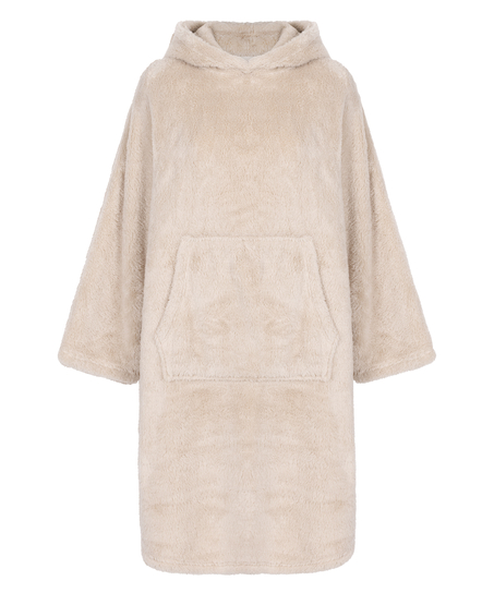 Snuggle Fleece Jurk Lounge, Beige