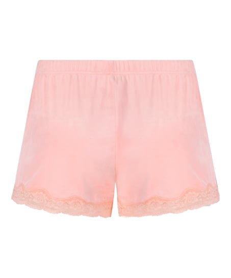 Short Velours Kant, Roze
