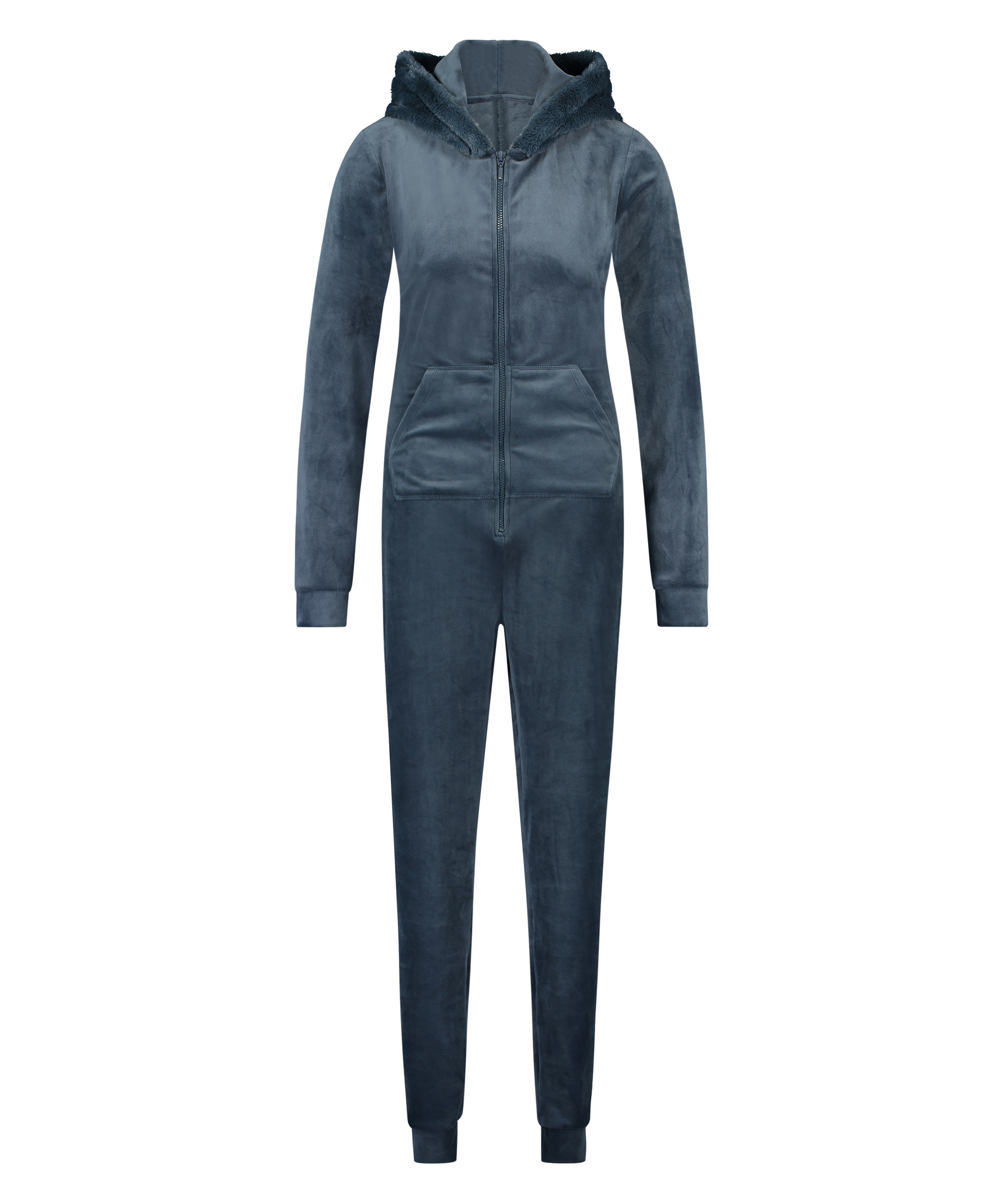 Onesie Velours, Blauw, main