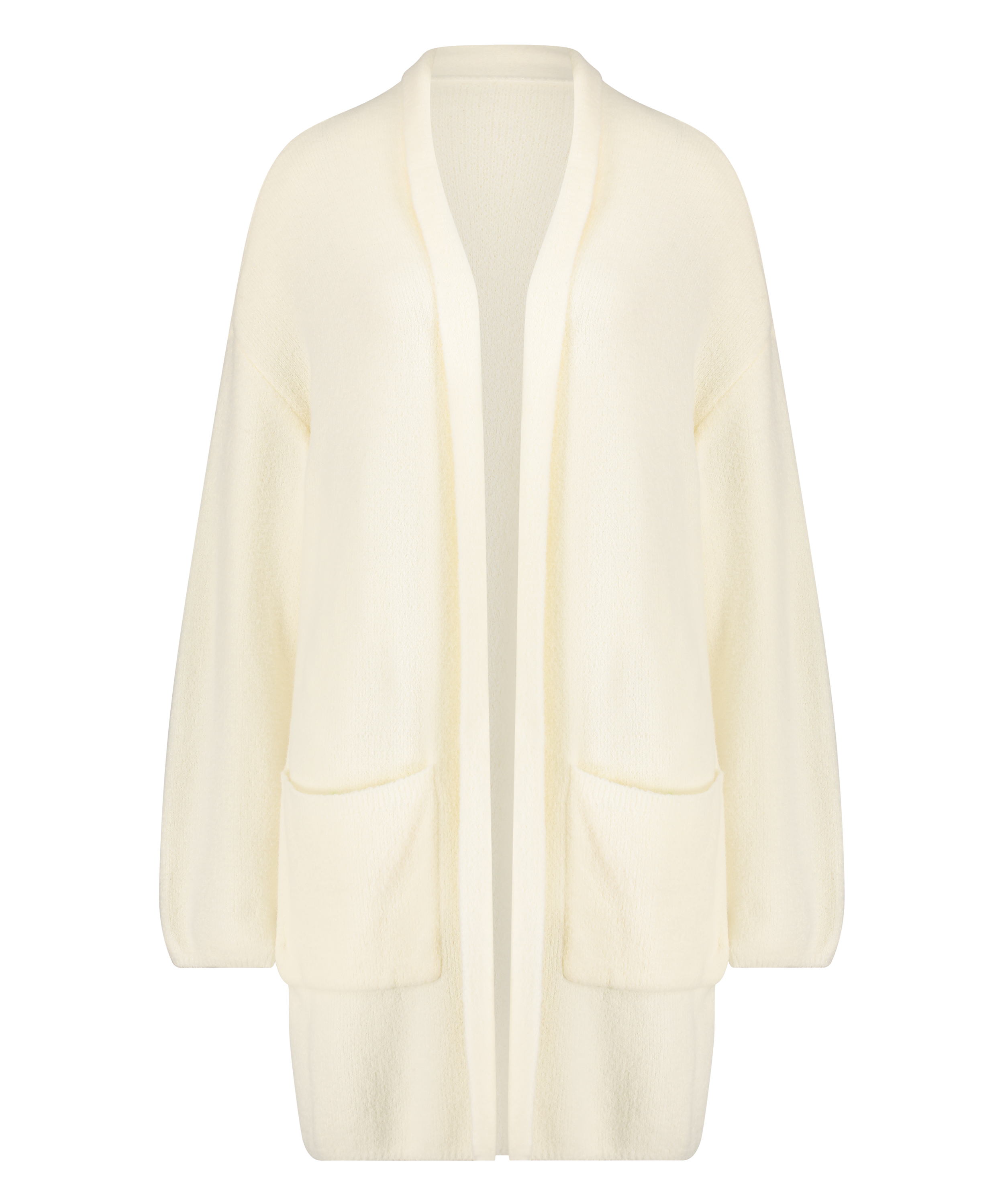 Premium Vest lang Fluffy, Wit, main