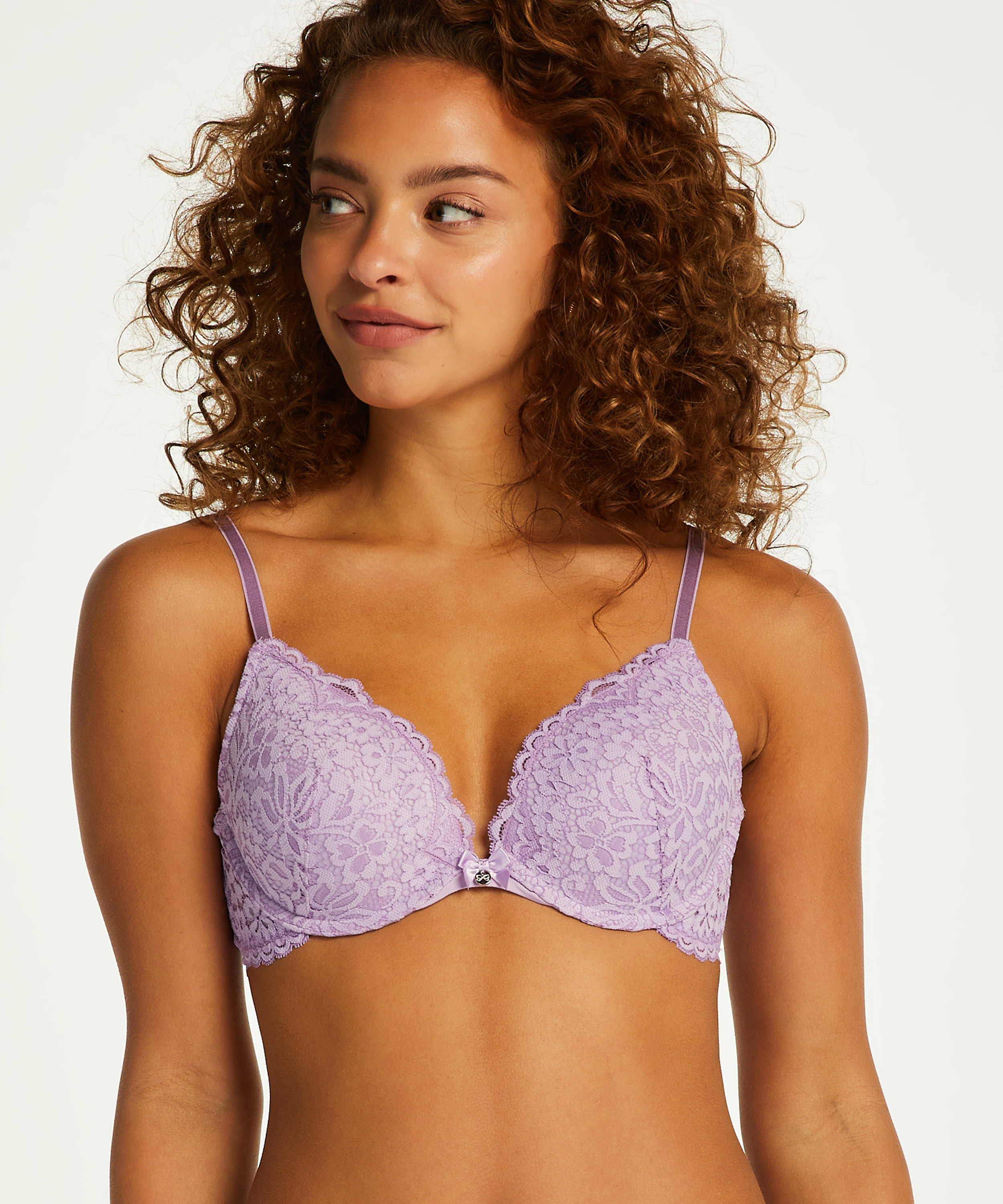 Voorgevormde push-up beugel bh Rose, Paars, main