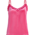 Cami top Velours Lace, Roze