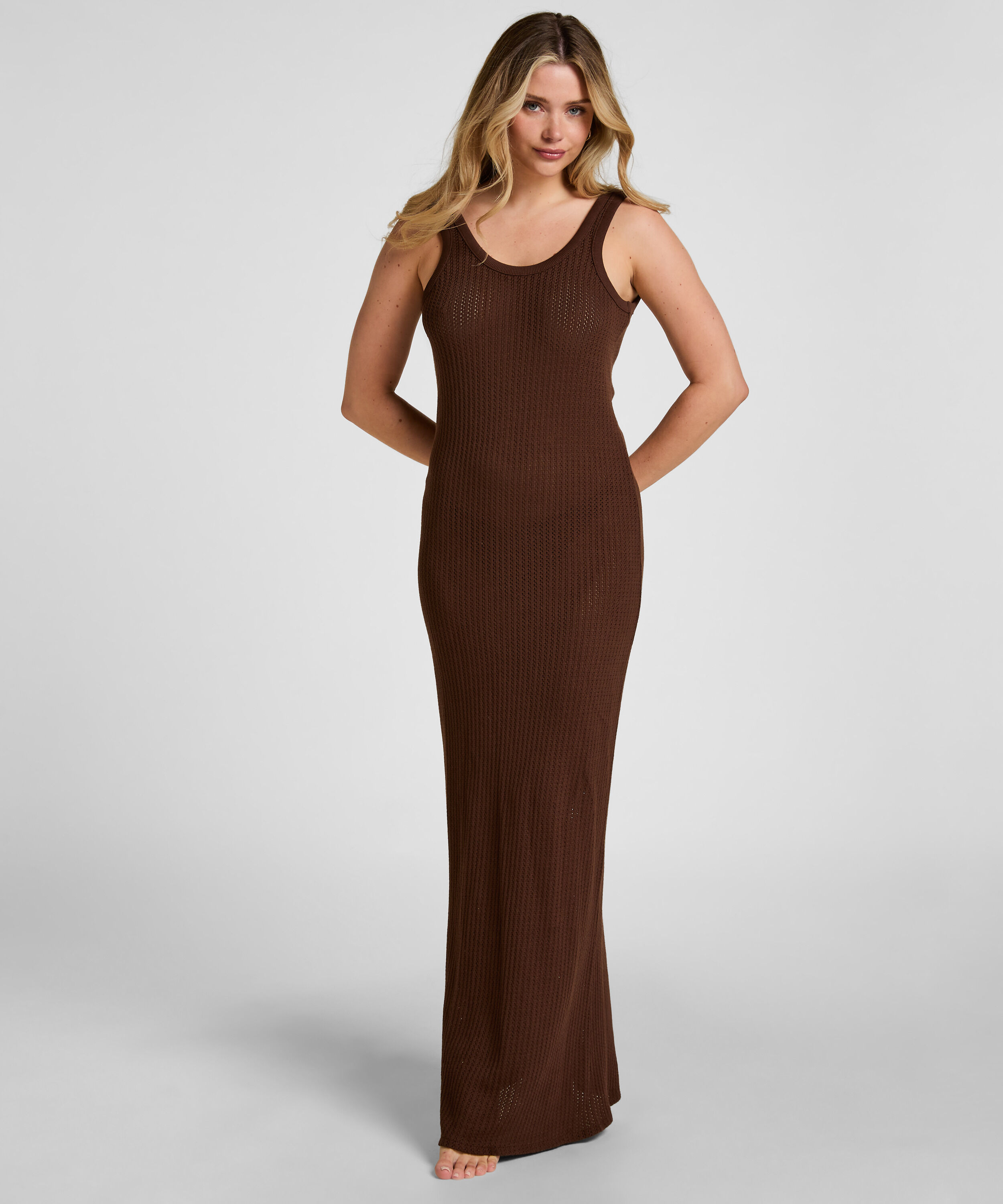 Robe de plage Coastal Muse, Brun