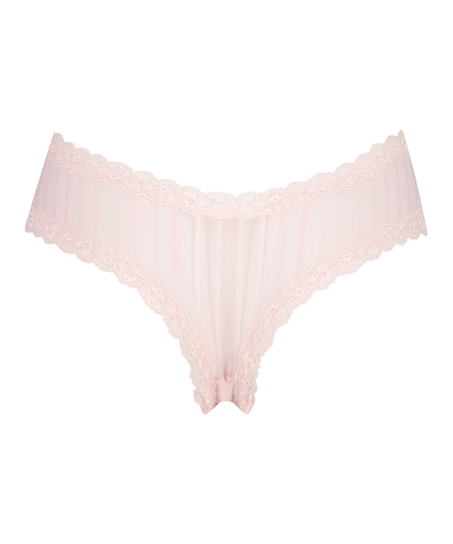 Brazilian V-shape mesh, Roze