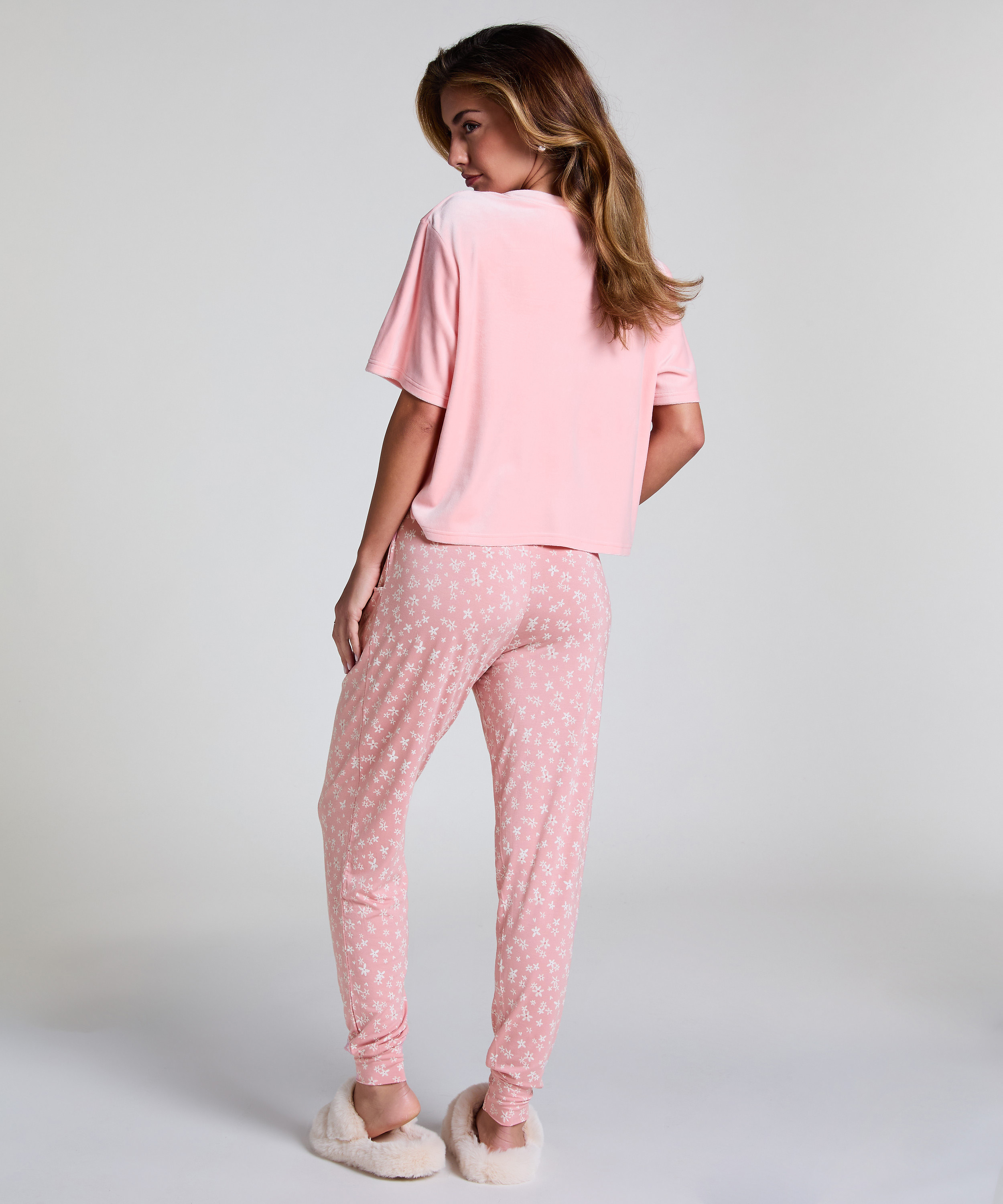 Pyjamabroek Jersey, Roze, main