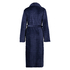 Badjas Fleece Leaves, Blauw