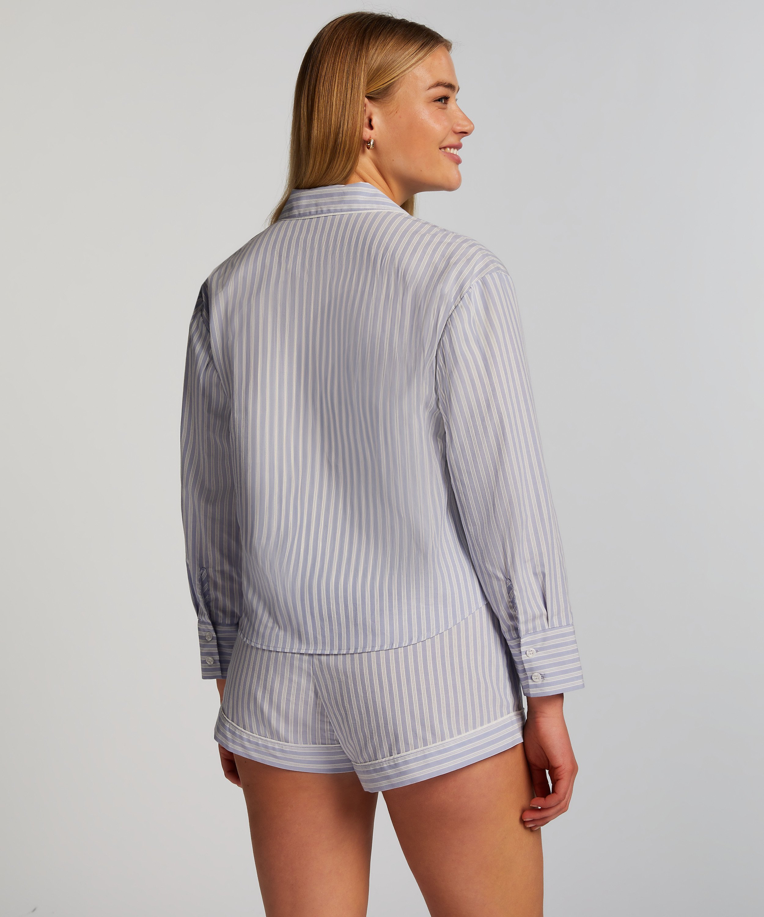 Shorts Katoen, Blauw, main