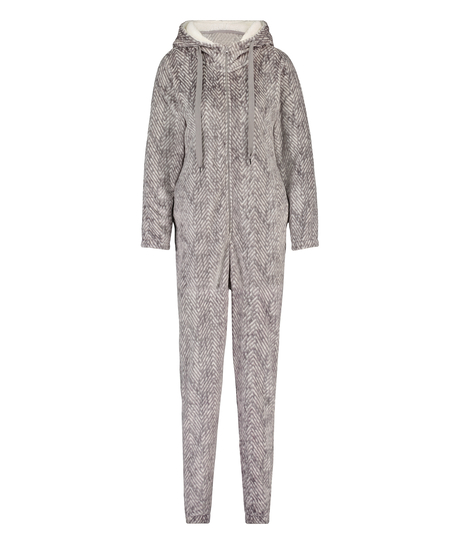 Onesie Flanelle Polaire, Gris
