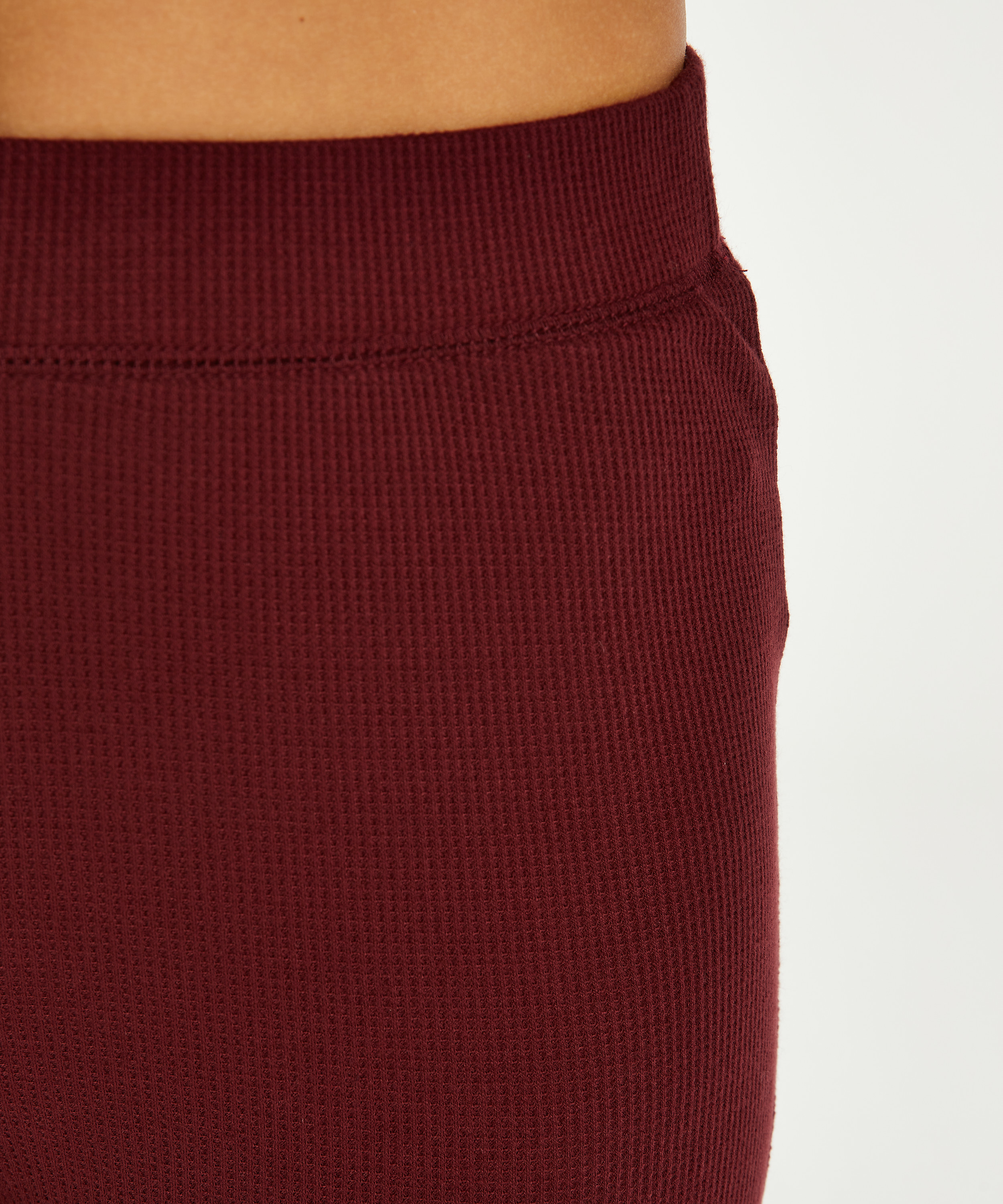 Pyjama Waffle Placket, Pourpre, main