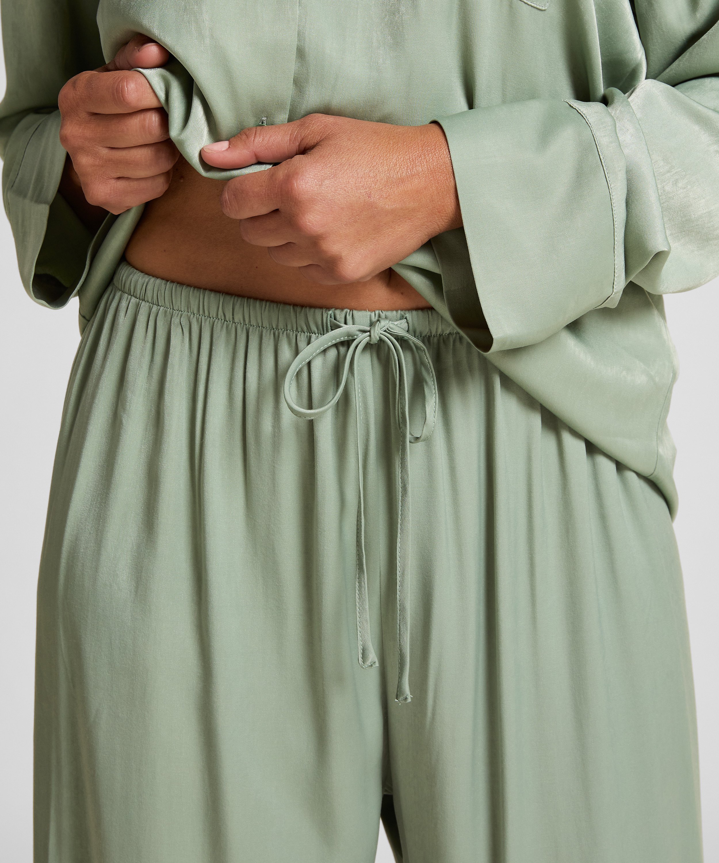 Broek Satijn, Groen, main